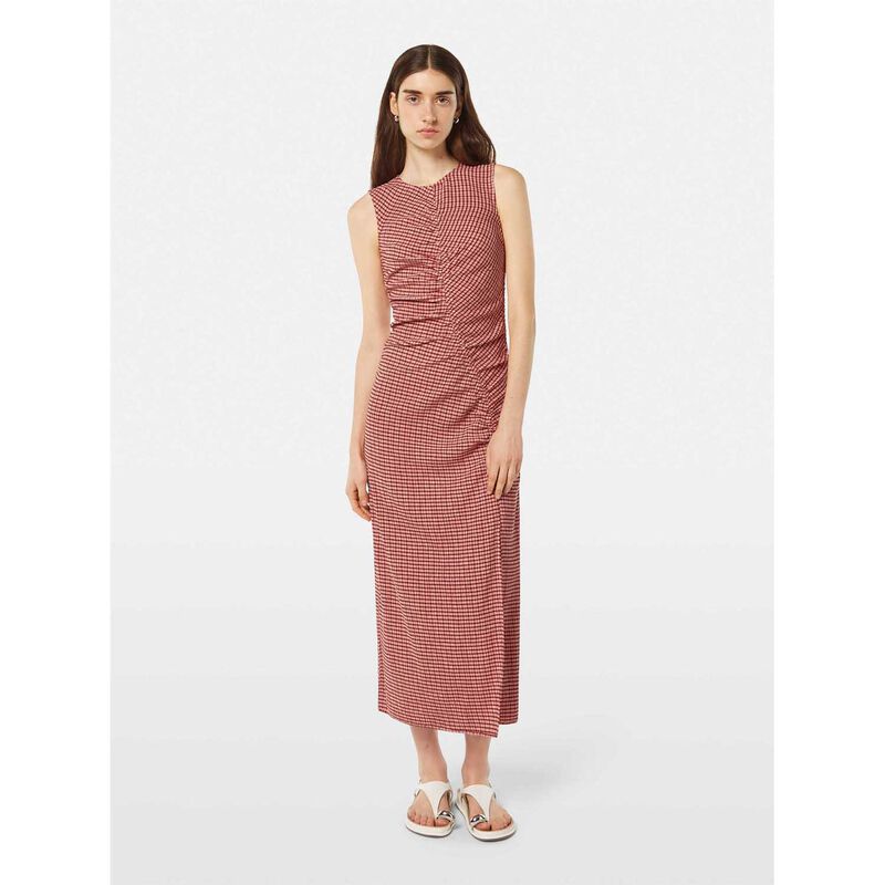 Scotch & Soda Structured Gingham Midi Dress image number 1